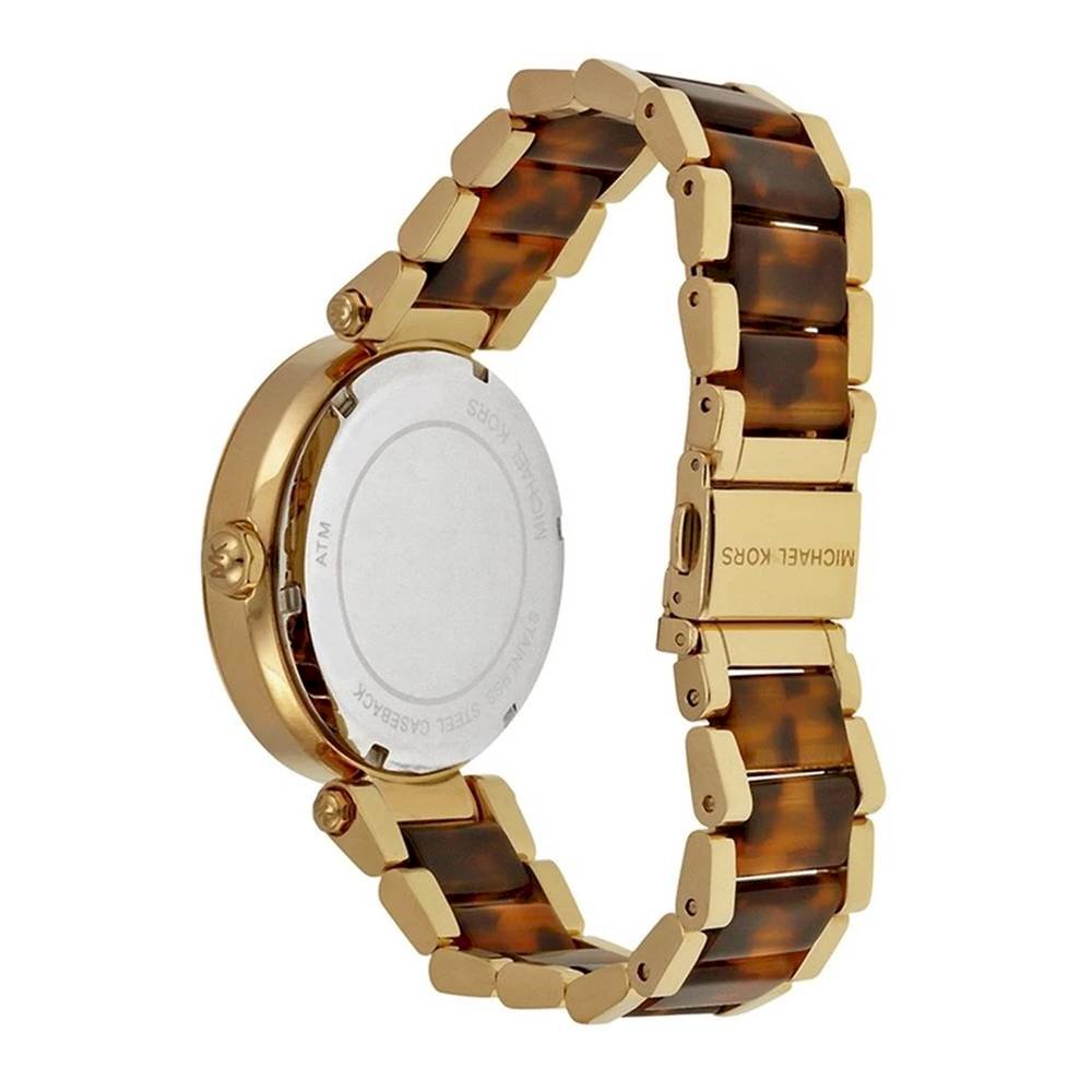  Shop Authentic Michael Kors Parker Chronograph Gold Dial Two Tone Steel Strap Watch for Women - MK6109 - Luxxuri