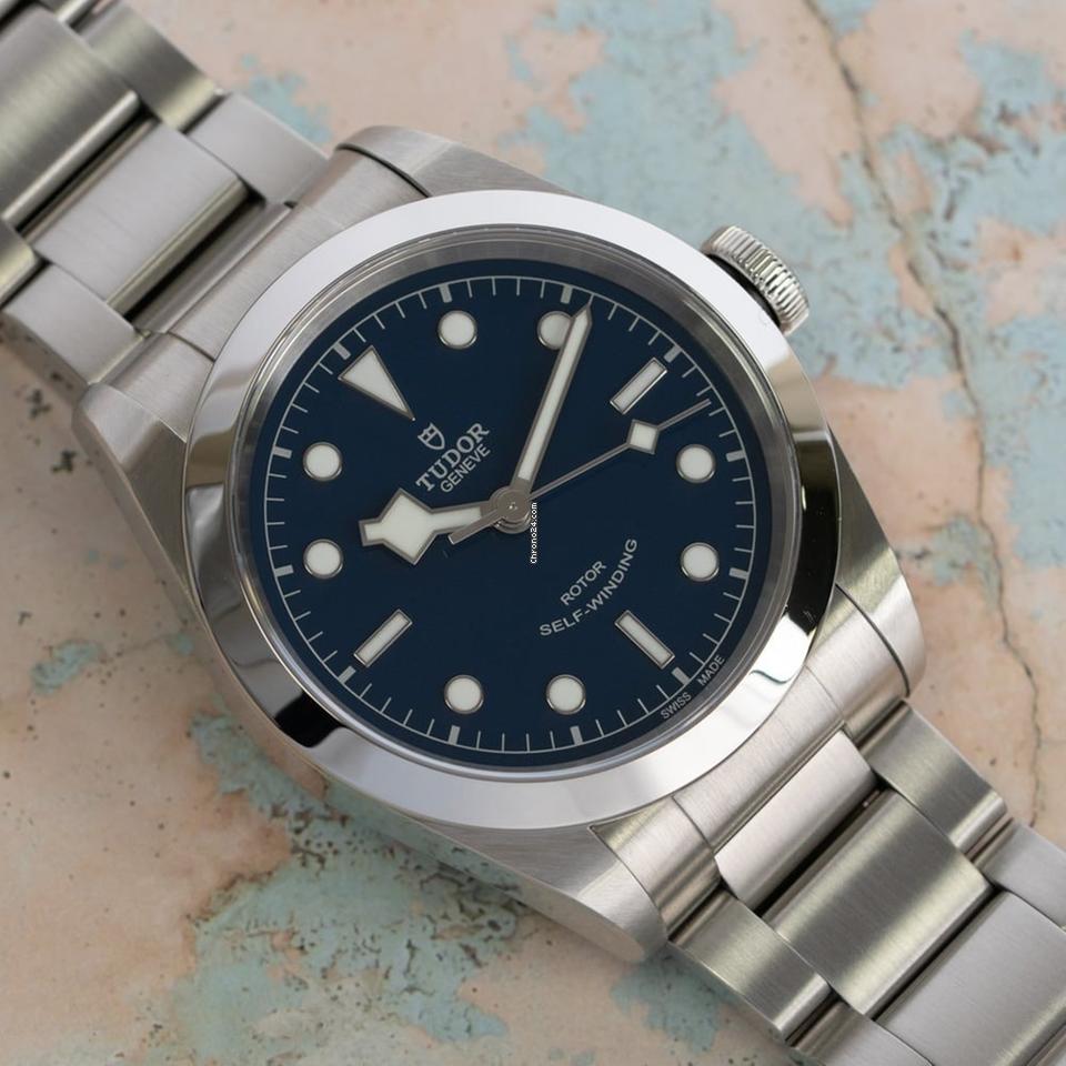  Shop Authentic Tudor Black Bay Automatic Blue Dial Silver Steel Strap Watch for Men - M79540-0004 - Luxxuri