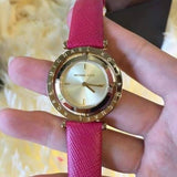  Shop Authentic Michael Kors Averi Gold Dial Pink Leather Strap Watch for Women - MK2525 - Luxxuri