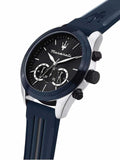  Shop Authentic Maserati Traguardo Chronograph Blue Dial Black Silicone Strap Watch For Men - R8871612046 - Luxxuri