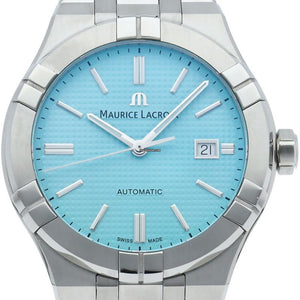  Shop Authentic Maurice Lacroix Aikon Automatic Limited Summer Edition Blue Dial Silver Steel Strap Watch For Men - AI6008-SS00F-431-1 - Luxxuri