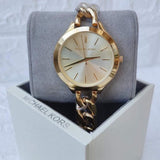  Shop Authentic Michael Kors Runway Gold Dial Gold Steel Strap Watch for Women - MK3222 - Luxxuri