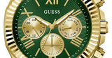  Shop Authentic Guess Equity Analog Green Dial Gold Steel Strap Watch For Men - GW0703G2 - Luxxuri