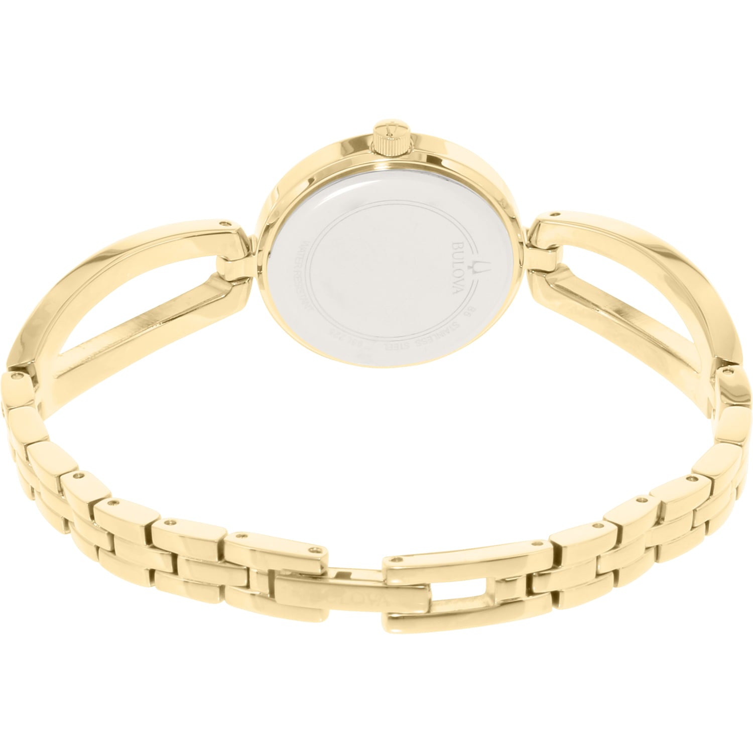  Shop Authentic Bulova Crystal Collection Mother of Pearl Dial Gold Steel Strap Watch for Women - 98L225 - Luxxuri