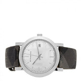  Shop Authentic Burberry The City Silver Dial Multicolored Leather Strap Watch for Women - BU1873 - Luxxuri