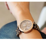  Shop Authentic Michael Kors Parker Analog Quartz Brown Dial Brown Steel Strap Watch For Women - MK6378 - Luxxuri