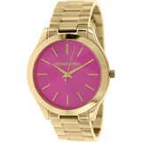  Shop Authentic Michael Kors Slim Runway Pink Dial Rose Gold Steel Strap Watch for Women - MK3264 - Luxxuri