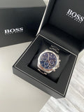  Shop Authentic Hugo Boss Hero Sport Blue Dial Silver Steel Strap Watch for Men - 1513755 - Luxxuri