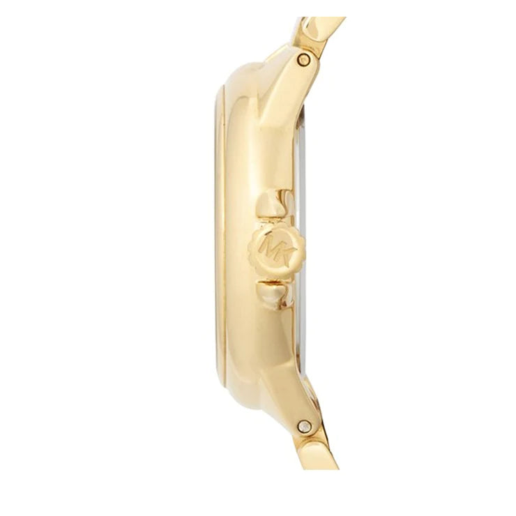  Shop Authentic Michael Kors Lexington Quartz Silver Dial Gold Steel Strap Watch For Women - MK3229 - Luxxuri