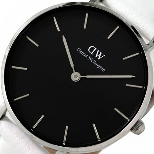  Shop Authentic Daniel Wellington Classic Petite Bondi Black Dial White Leather Strap Watch For Women - DW00100284 - Luxxuri