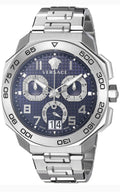 Shop Authentic Versace Dylos Chronograph Blue Dial Silver Steel Strap Watch for Men - VQC090016 - Luxxuri
