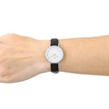  Shop Authentic Daniel Wellington Classic Petite Reading White Dial Black Leather Strap Watch For Women - DW00100241 - Luxxuri