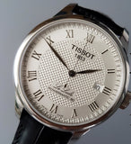 Shop Authentic Tissot Le Locle Powermatic 80 Silver Dial Black Leather Strap Watch For Men - T006.407.16.033.00 - Luxxuri