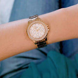  Shop Authentic Guess Crown Jewel Multifunction Diamonds White Dial Rose Gold Steel Strap Watch For Women - GW0410L3 - Luxxuri