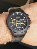  Shop Authentic Hugo Boss Ikon Black Dial Black Steel Strap Watch for Men - 1513278 - Luxxuri