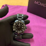  Shop Authentic Movado Series 800 Black Dial Blue Ion Plated Steel Strap Watch for Men - 2600139 - Luxxuri