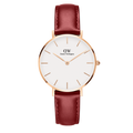  Shop Authentic Daniel Wellington Classic Suffolk White Dial Brown Leather Strap Watch For Men - DW00100122 - Luxxuri