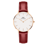  Shop Authentic Daniel Wellington Classic Suffolk White Dial Brown Leather Strap Watch For Men - DW00100122 - Luxxuri