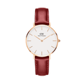  Shop Authentic Daniel Wellington Classic Suffolk White Dial Brown Leather Strap Watch For Women - DW00100120 - Luxxuri