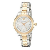  Shop Authentic Versace Hellenyium Silver Dial Two Tone Steel Strap Watch for Women - V12030015 - Luxxuri