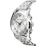  Shop Authentic Emporio Armani Velente Chronograph Quartz Silver Dial Silver Steel Strap Watch For Men - AR1702 - Luxxuri