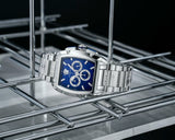  Shop Authentic Versace Dominus Chronograph Blue Dial Silver Steel Strap Watch For Men - VE6H00423 - Luxxuri