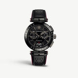  Shop Authentic Versace V-Racer Aion Chronograph Black Dial Black Leather Strap Watch for Men - VBR030017 - Luxxuri