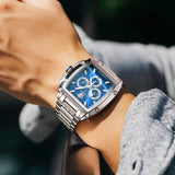  Shop Authentic Versace Dominus Chronograph Blue Dial Silver Steel Strap Watch For Men - VE6H00423 - Luxxuri