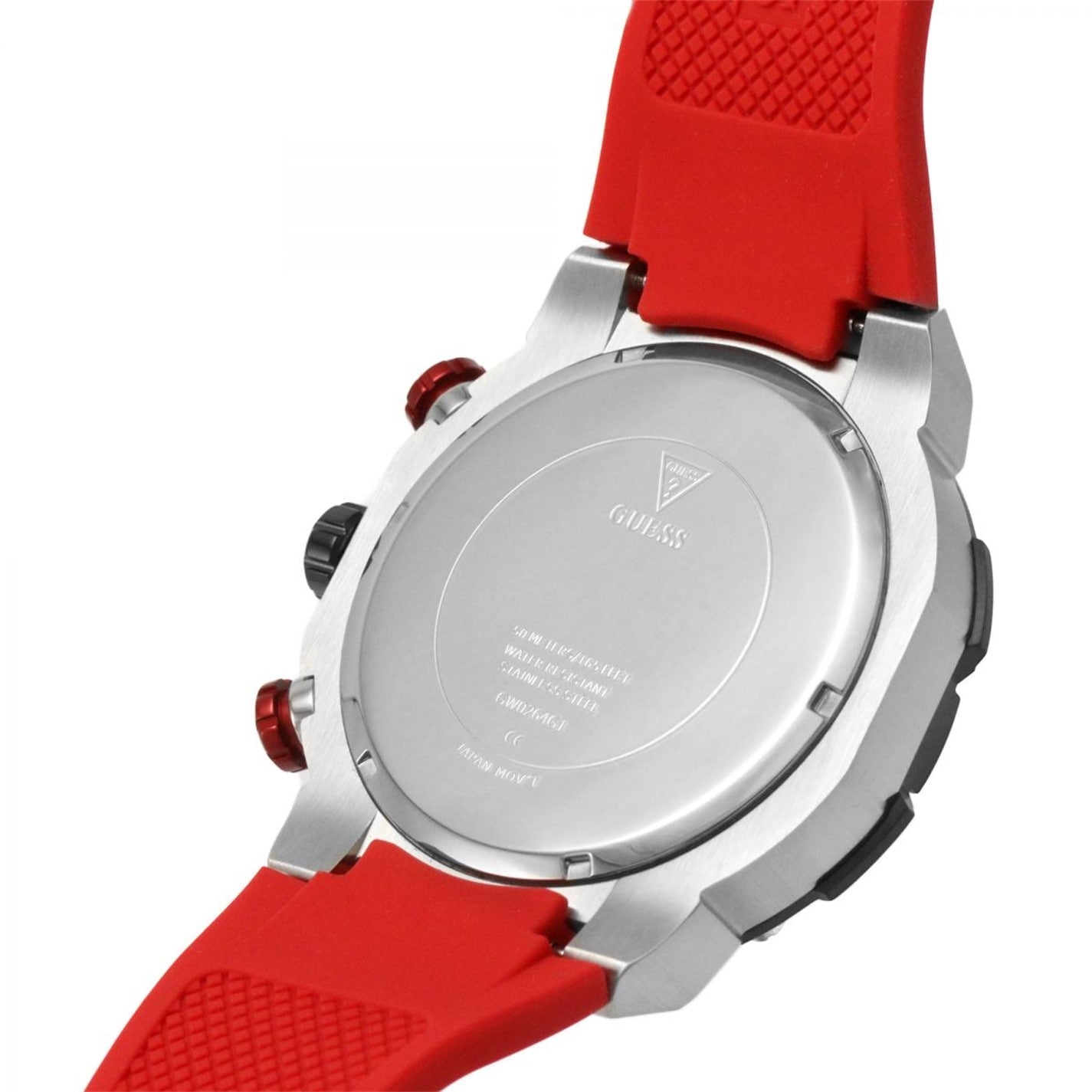  Shop Authentic Guess Navigator Black Dial Black Rubber Strap Watch for Men - GW0264G1 - Luxxuri