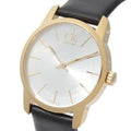  Shop Authentic Calvin Klein City Silver Dial Black Leather Strap Watch For Women - K2G23520 - Luxxuri