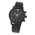 Shop Authentic Emporio Armani Luigi Chronograph Black Dial Black Stainless Steel Watch For Men - AR1895 - Luxxuri