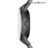  Shop Authentic Emporio Armani Renato Automatic Blue Dial Grey Steel Strap Watch For Men - AR60056 - Luxxuri