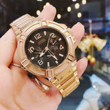  Shop Authentic Guess Rigor Multi Function Black Dial Rose Gold Steel Strap Watch For Men - W0218G3 - Luxxuri