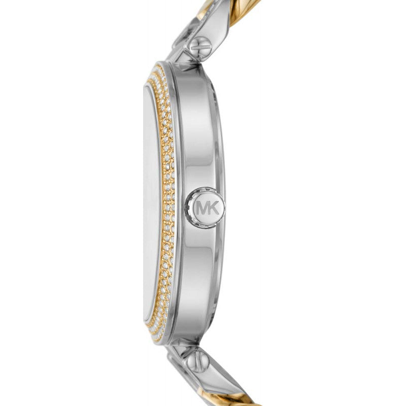  Shop Authentic Michael Kors Catelyn Quartz Silver Dial Two Tone Steel Strap Watch For Women - MK4634 - Luxxuri