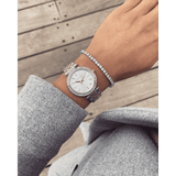  Shop Authentic Michael Kors Darci Silver Dial Two Tone Steel Strap Watch for Women - MK3405 - Luxxuri