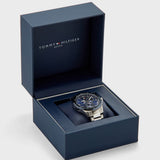  Shop Authentic Tommy Hilfiger Austin Blue Dial Silver Steel Strap Watch for Men - 1791640 - Luxxuri