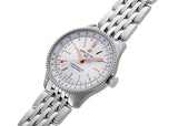  Shop Authentic Breitling Navitimer Automatic 35 White Dial Silver Steel Strap Watch for Men - A17395F41G1A1 - Luxxuri