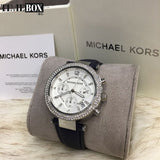  Shop Authentic Michael Kors Parker White Dial Navy Blue Leather Strap Watch for Women - MK2293 - Luxxuri