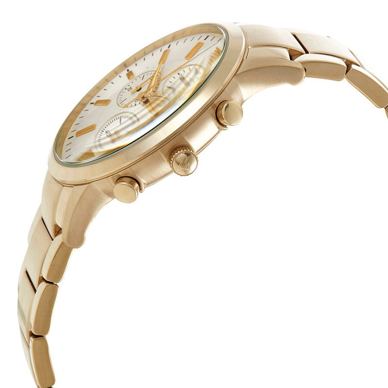  Shop Authentic Emporio Armani Renato Chronograph White Dial Gold Steel Strap Watch For Men - AR11332 - Luxxuri