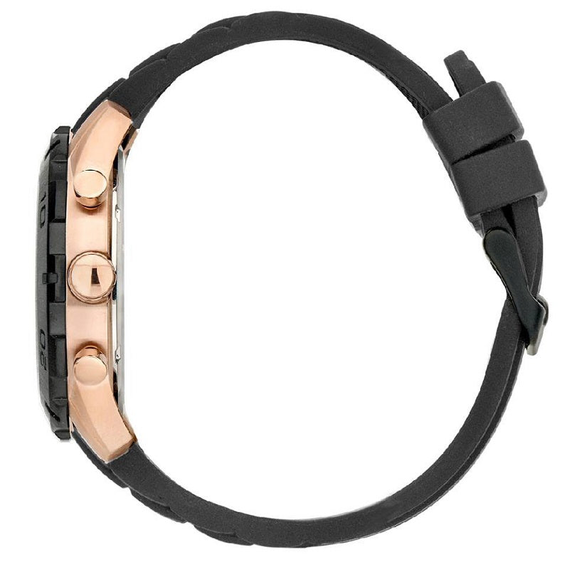  Shop Authentic Guess Caliber Chronograph Black Dial Black Rubber Strap Watch for Men  - W0864G2 - Luxxuri