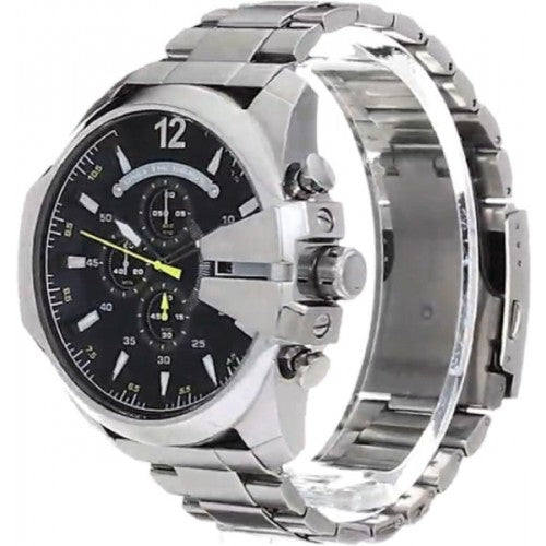  Shop Authentic Diesel Mega Chief Chronograph Blue Dial Silver Steel Strap Watch For Men - DZ4465 - Luxxuri