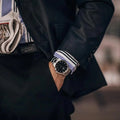  Shop Authentic Daniel Wellington Iconic Link Black Dial Silver Steel Strap Watch For Women - DW00100342 - Luxxuri