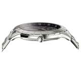  Shop Authentic Versace Univers Analog Black Dial Silver Steel Strap Watch for Men - VEBK00418 - Luxxuri