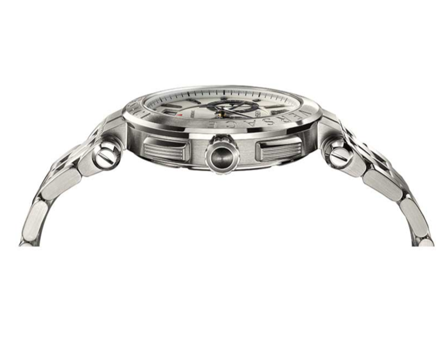  Shop Authentic Versace Aion Chronograph White Dial Silver Steel Strap Watch for Men - VBR040017 - Luxxuri