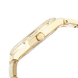  Shop Authentic Guess Cosmo Diamonds Gold Dial Gold Steel Strap Watch For Women - GW0033L2 - Luxxuri