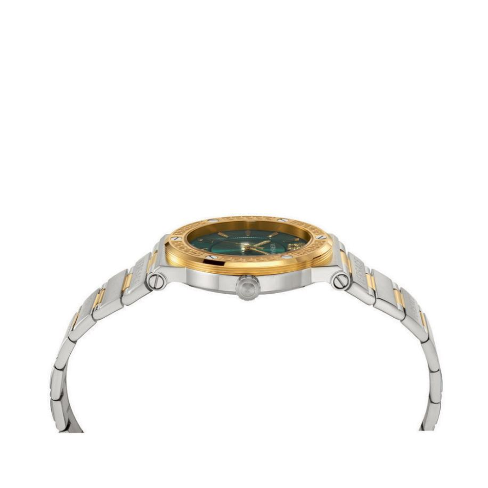  Shop Authentic Versace Greca Green Dial Silver Steel Strap Watch for Women - VEVH00720 - Luxxuri
