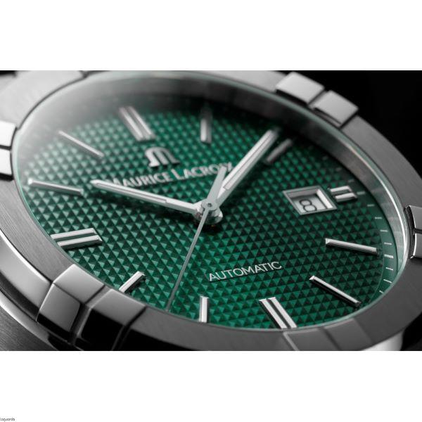  Shop Authentic Maurice Lacroix Aikon Automatic Green Dial Silver Steel Strap Watch for Men - AI1807-SS002-630-1 - Luxxuri