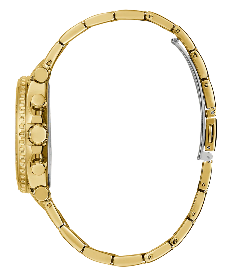  Shop Authentic Guess Cosmo Chronograph Green Dial Gold Steel Strap Watch For Women - GW0465L5 - Luxxuri