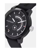  Shop Authentic Tommy Hilfiger Denim Quartz Black Dial Black Rubber Strap Watch for Men - 1791483 - Luxxuri
