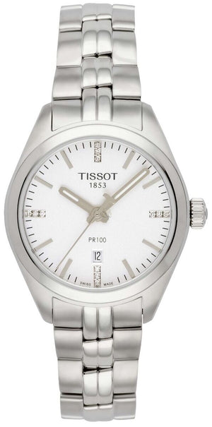  Shop Authentic Tissot T Classic PR 100 Lady Silver Dial Watch For Women - T101.210.11.036.00 - Luxxuri
